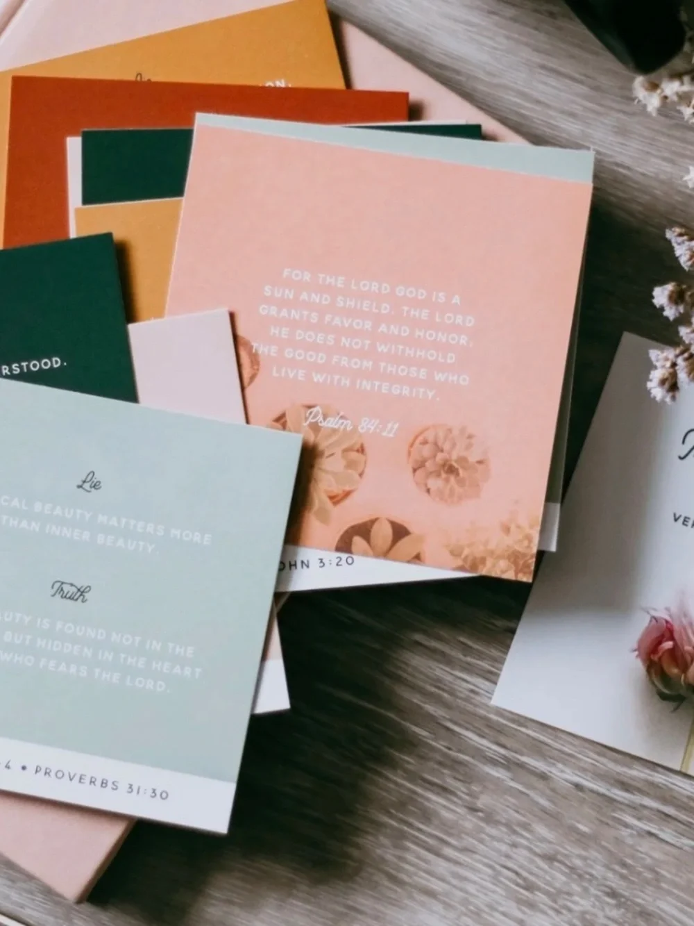 Truth For Lies Scripture Cards